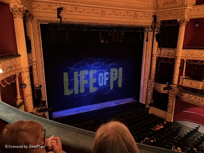 Theatre Royal Glasgow Upper Circle B30 view from seat photo