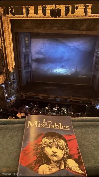 Theatre Royal Glasgow Upper Circle B14 view from seat photo