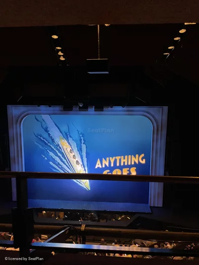 Barbican Theatre Upper Circle A28 view from seat photo