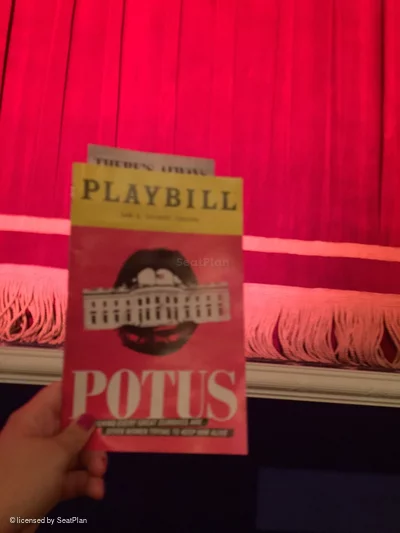 Shubert Theatre Orchestra A109 view from seat photo