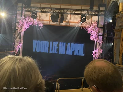 Harold Pinter Theatre Dress Circle C7 view from seat photo