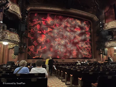 Lyceum Theatre Stalls P33 view from seat photo