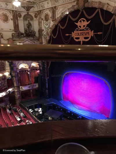 London Coliseum Balcony A4 view from seat photo