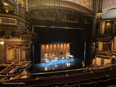 Belasco Theatre Mezzanine E15 view from seat photo