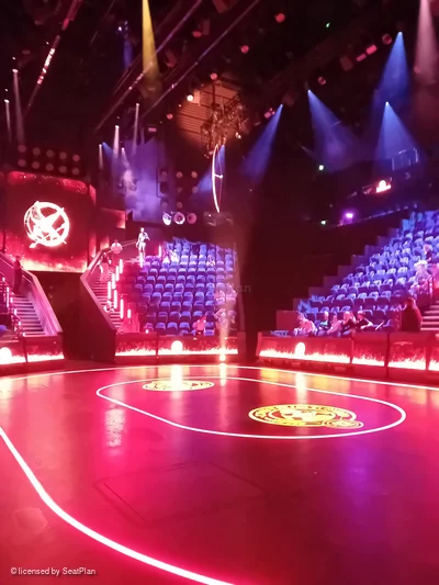 Troubadour Canary Wharf Theatre District 1 A56 view from seat photo