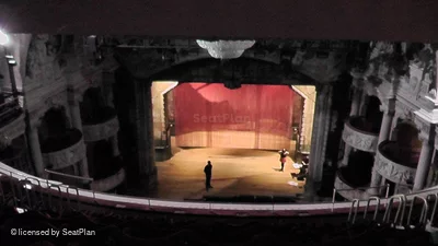 Shaftesbury Theatre Grand Circle J18 view from seat photo