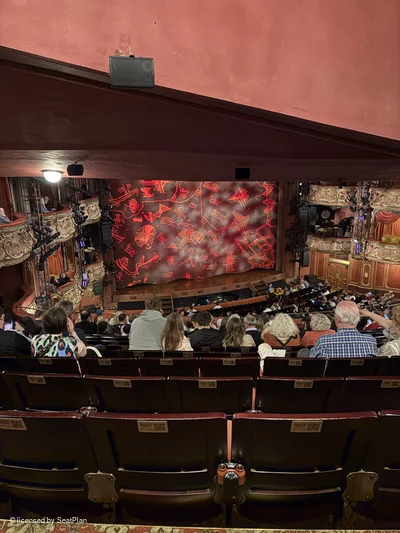Lyceum Theatre Royal Circle N45 view from seat photo