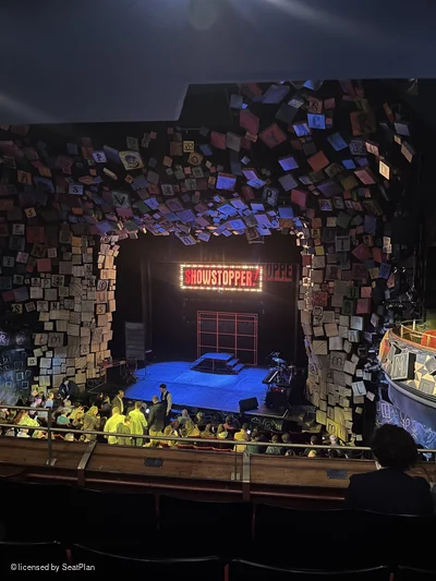 Cambridge Theatre Dress Circle D8 view from seat photo