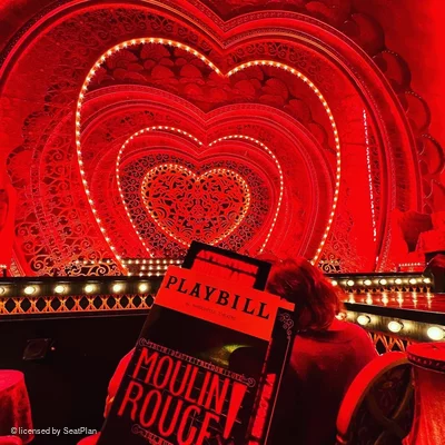 Al Hirschfeld Theatre Can Can! Table Seating Left G2 view from seat photo