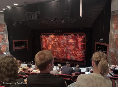 Minskoff Theatre Mezzanine F143 view from seat photo
