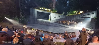 Regent's Park Open Air Theatre Upper Centre K25 view from seat photo