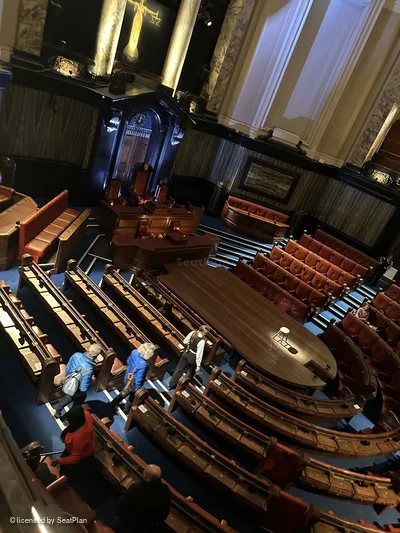 London County Hall South Gallery A9 view from seat photo