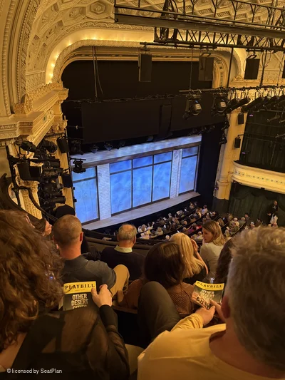 Hudson Theatre Balcony D15 view from seat photo