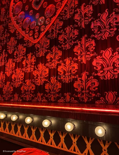 Al Hirschfeld Theatre Can Can! Table Seating Right E2 view from seat photo