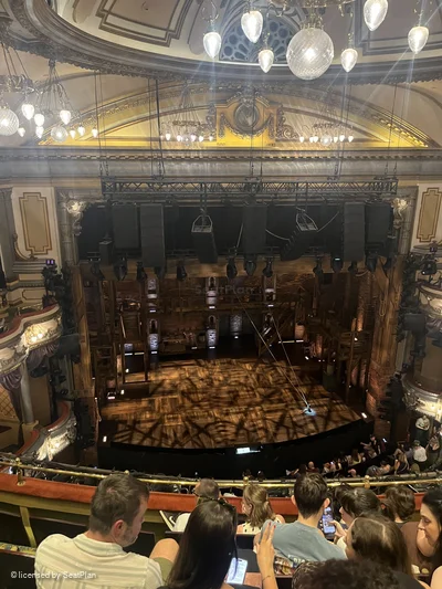 Victoria Palace Theatre Grand Circle E26 view from seat photo