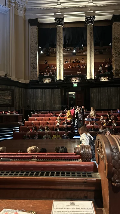London County Hall Courtroom Stalls E118 view from seat photo