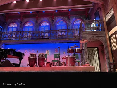 Gerald Schoenfeld Theatre Orchestra AA113 view from seat photo