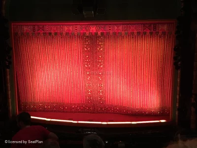 New Amsterdam Theatre Mezzanine EE104 view from seat photo