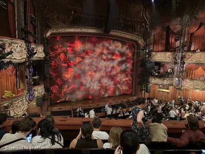 Lyceum Theatre Royal Circle E45 view from seat photo