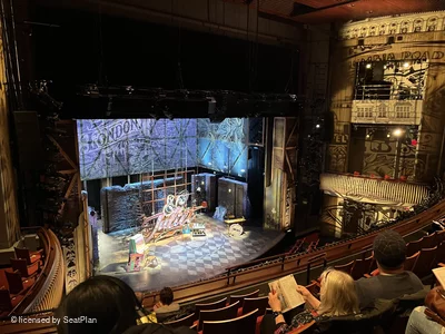 Stephen Sondheim Theatre Mezzanine FF13 view from seat photo