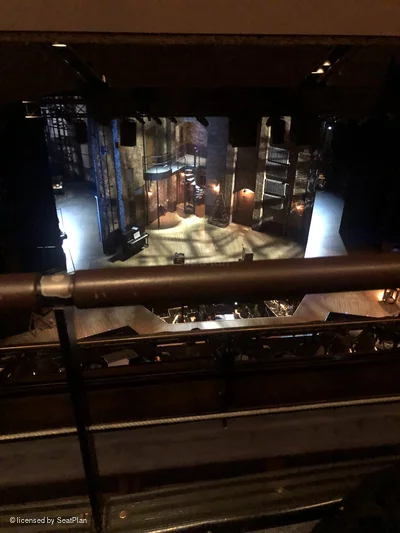 Barbican Theatre Gallery B39 view from seat photo