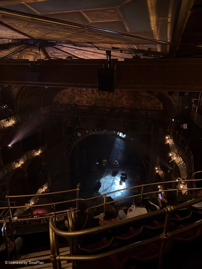 Palace Theatre Balcony E6 view from seat photo