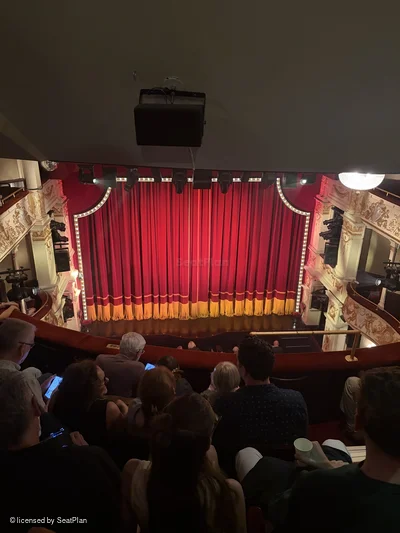 Garrick Theatre Grand Circle E13 view from seat photo