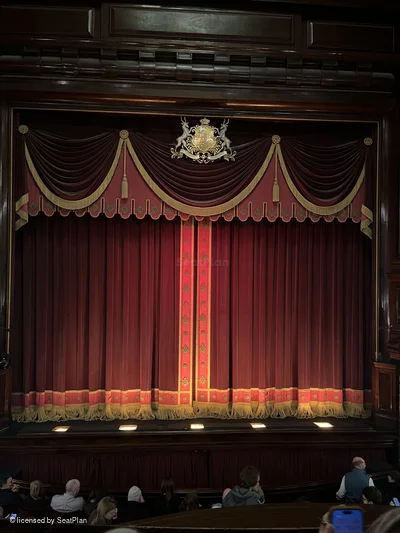 St Martin's Theatre Dress Circle B12 view from seat photo