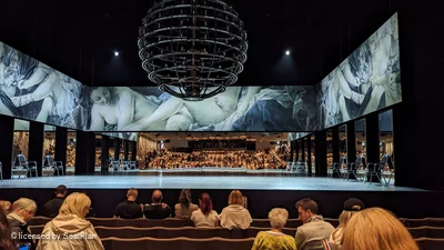 National Theatre - Lyttelton Stalls J15 view from seat photo