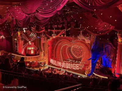 Al Hirschfeld Theatre Mezzanine J20 view from seat photo