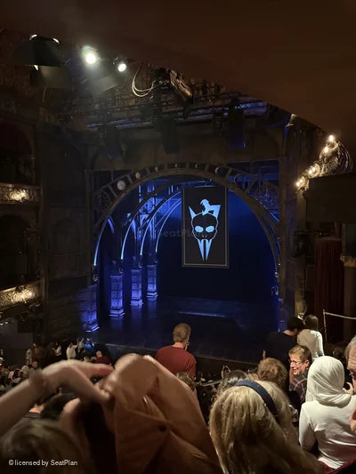 Palace Theatre Dress Circle E8 view from seat photo