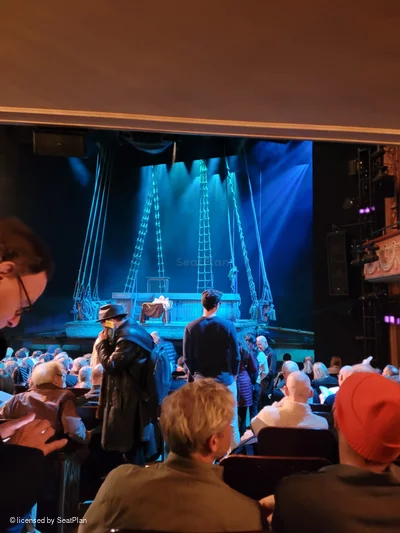 Longacre Theatre Orchestra O1 view from seat photo