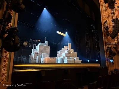 Longacre Theatre Orchestra D8 view from seat photo