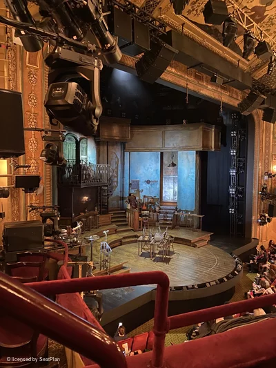 Walter Kerr Theatre Mezzanine B25 view from seat photo