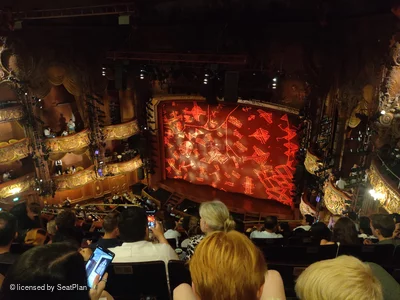 Lyceum Theatre Grand Circle G8 view from seat photo