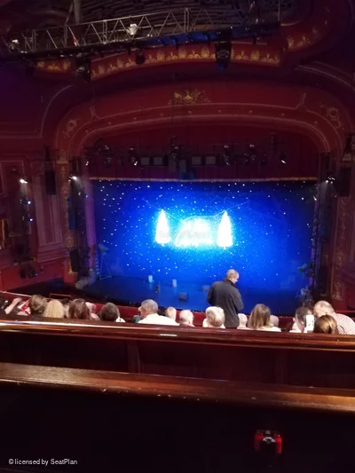 Dominion Theatre Circle J14 view from seat photo