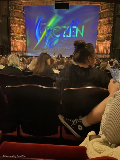 Theatre Royal Drury Lane Stalls S22 view from seat photo