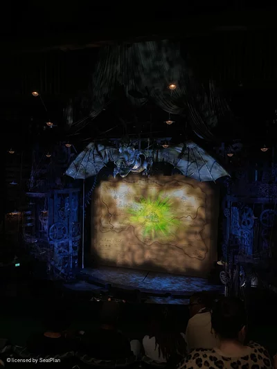 Apollo Victoria Theatre Dress Circle D13 view from seat photo