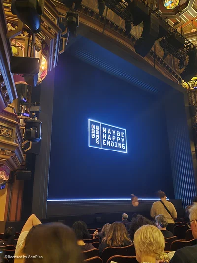 Belasco Theatre Orchestra K17 view from seat photo
