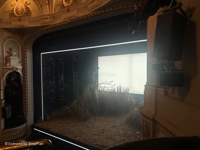 Ambassadors Theatre Circle B1 view from seat photo