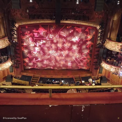 Lyceum Theatre Grand Circle B25 view from seat photo