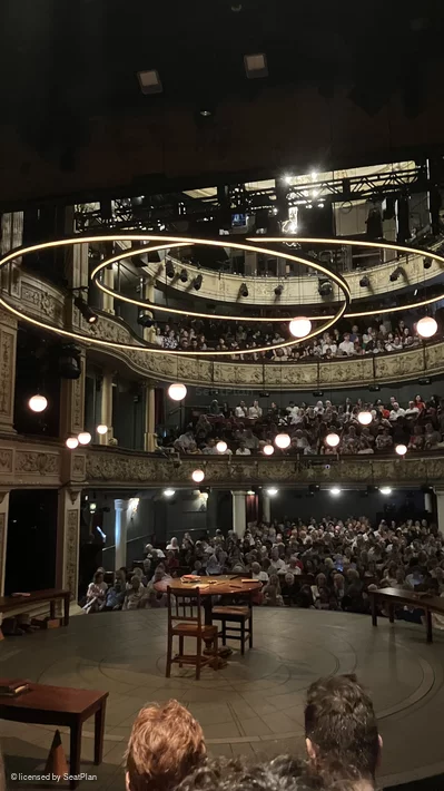 Tom Stoppard Theatre On Stage Seating D16 view from seat photo