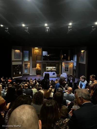 Riverside Studios Stalls Q8 view from seat photo