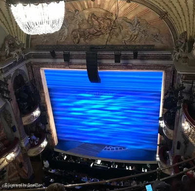Novello Theatre Balcony E9 view from seat photo