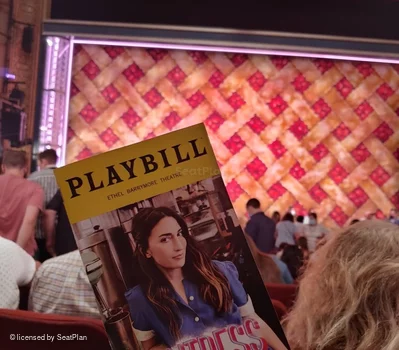 Barrymore Theatre Orchestra M106 view from seat photo