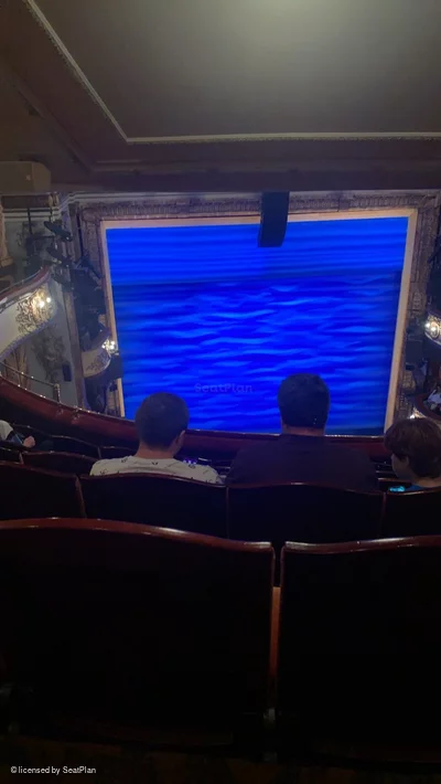 Novello Theatre Grand Circle F21 view from seat photo