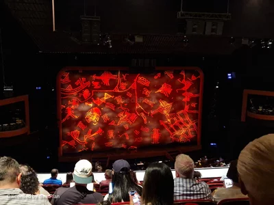 Minskoff Theatre Mezzanine J106 view from seat photo