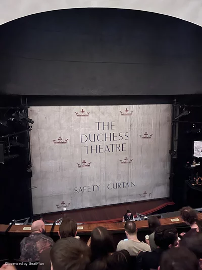 Duchess Theatre Dress Circle D17 view from seat photo