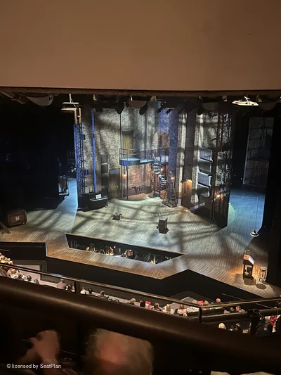 Barbican Theatre Upper Circle B20 view from seat photo