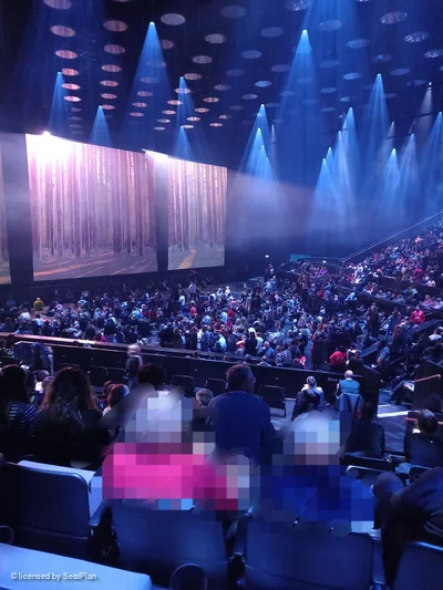 ABBA Arena Block G J28 view from seat photo